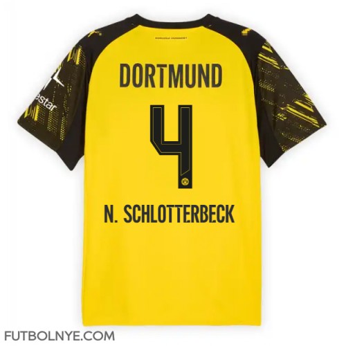 Camiseta Borussia Dortmund Nico Schlotterbeck #4 Primera Equipación 2025-26 manga corta